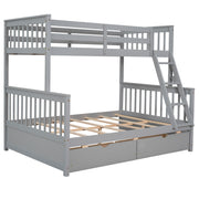 DreamHaus bunk bed with ladders and two storage drawers, featuring a sturdy frame and space-saving design for kids' bedrooms.