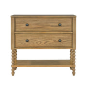 2 Drawer Accent Chest - Natural - R&R Furniture Gallery (Fountain Valley, CA)