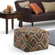 Johanna - Handcrafted Square Pouf - R&R Furniture Gallery (Fountain Valley, CA)