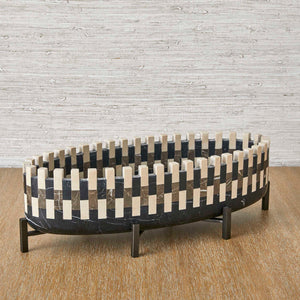 Domino - Cachepot - Black / Bronze / Brown