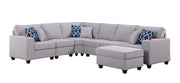 Cooper - Comfort Sectional Sofa With Ottomans And Cupholder - R&R Furniture Gallery (Fountain Valley, CA)