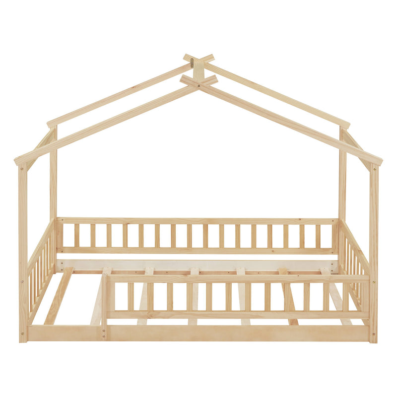 Bed House Bed Frame With Fence - R&R Furniture Gallery (Fountain Valley, CA)