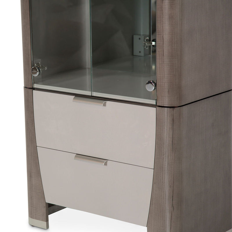Roxbury Park - Display Cabinet - Slate - R&R Furniture Gallery (Fountain Valley, CA)