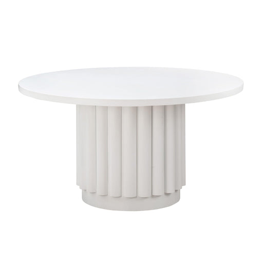Kali - Round Dining Table - White - R&R Furniture Gallery (Fountain Valley, CA)