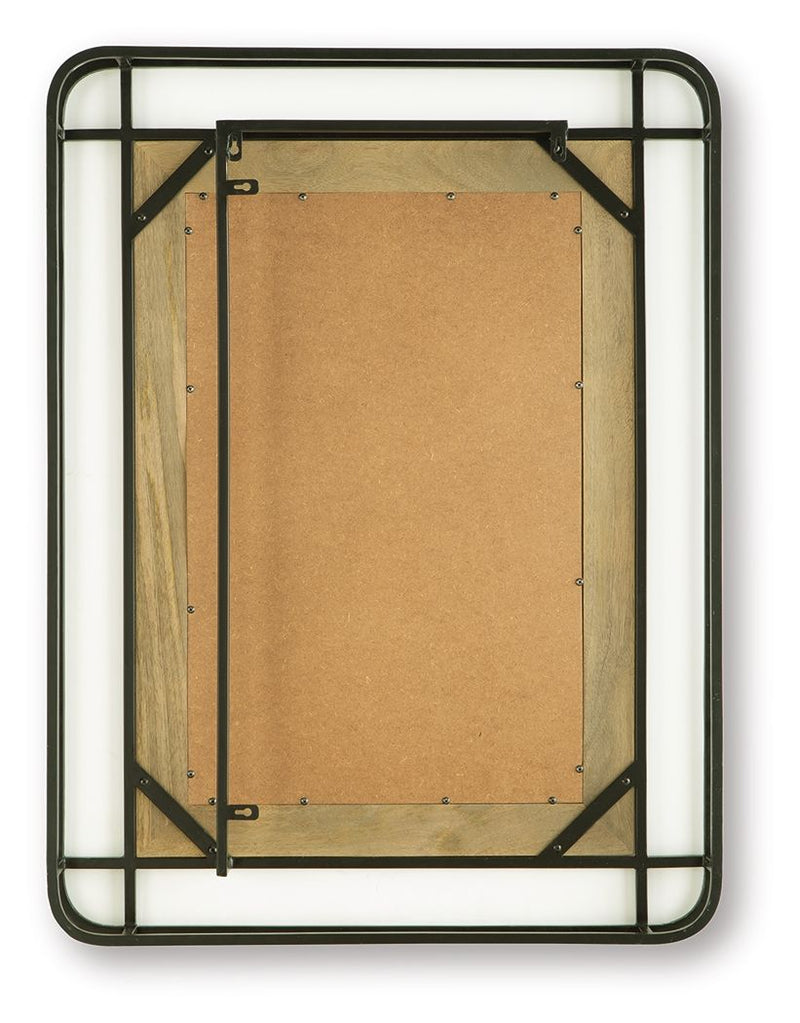 Beelman - Accent Mirror - Black / Brown - R&R Furniture Gallery (Fountain Valley, CA)