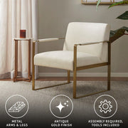Perry Jayco - Accent Chair - Cream - R&R Furniture Gallery (Fountain Valley, CA)