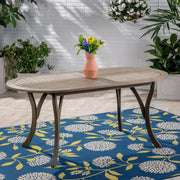 Outdoor Table With Smooth Lines, Slat Top - R&R Furniture Gallery (Fountain Valley, CA)