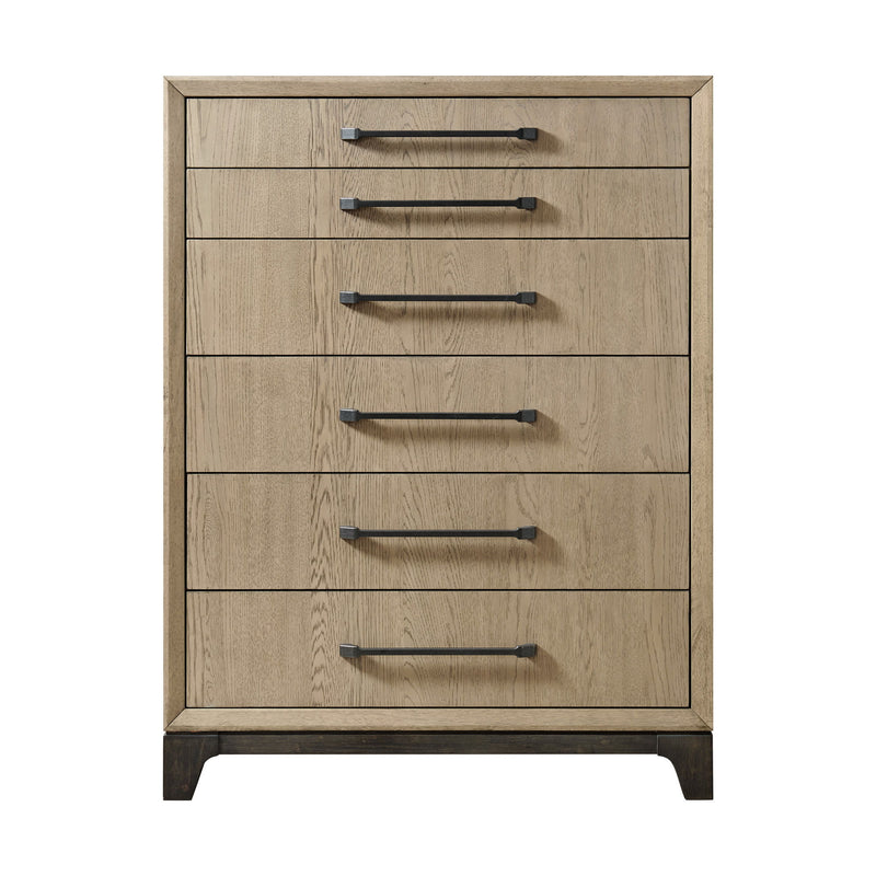 6 Drawer Chest With Smooth Glides - Brown - R&R Furniture Gallery (Fountain Valley, CA)