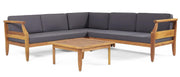 Aston - 4 Piece Sofa Set - Dark Gray - R&R Furniture Gallery (Fountain Valley, CA)