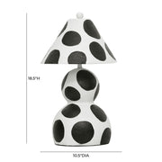 Lerici - Papier Mache Table Lamp - Black And White - R&R Furniture Gallery (Fountain Valley, CA)