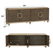 Ashtin - Console Cabinet - Brown - R&R Furniture Gallery (Fountain Valley, CA)