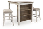 Skempton - RECT DRM Counter TBL Set(Set of 3) - White - R&R Furniture Gallery (Fountain Valley, CA)
