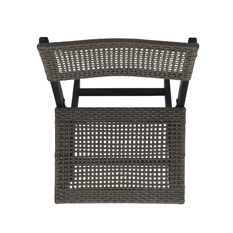 Bistro Foldable Chair With Wicker Backrest - R&R Furniture Gallery (Fountain Valley, CA)
