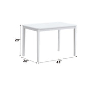 Fidelity - 5 Piece Dining Set - White & Gray - R&R Furniture Gallery (Fountain Valley, CA)