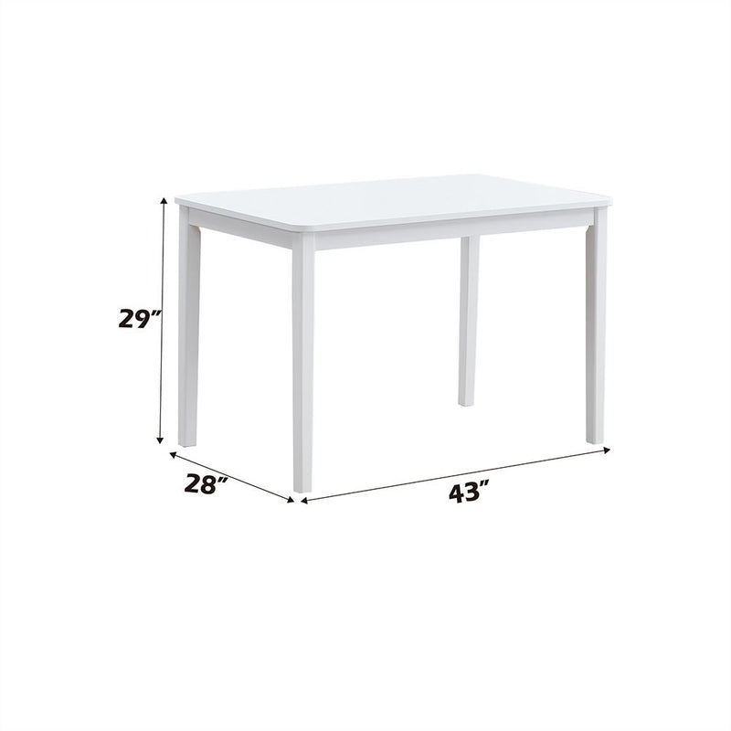Fidelity - 5 Piece Dining Set - White & Gray - R&R Furniture Gallery (Fountain Valley, CA)