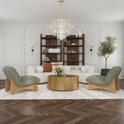 Layne - Round Coffee Table With Casters - R&R Furniture Gallery (Fountain Valley, CA)