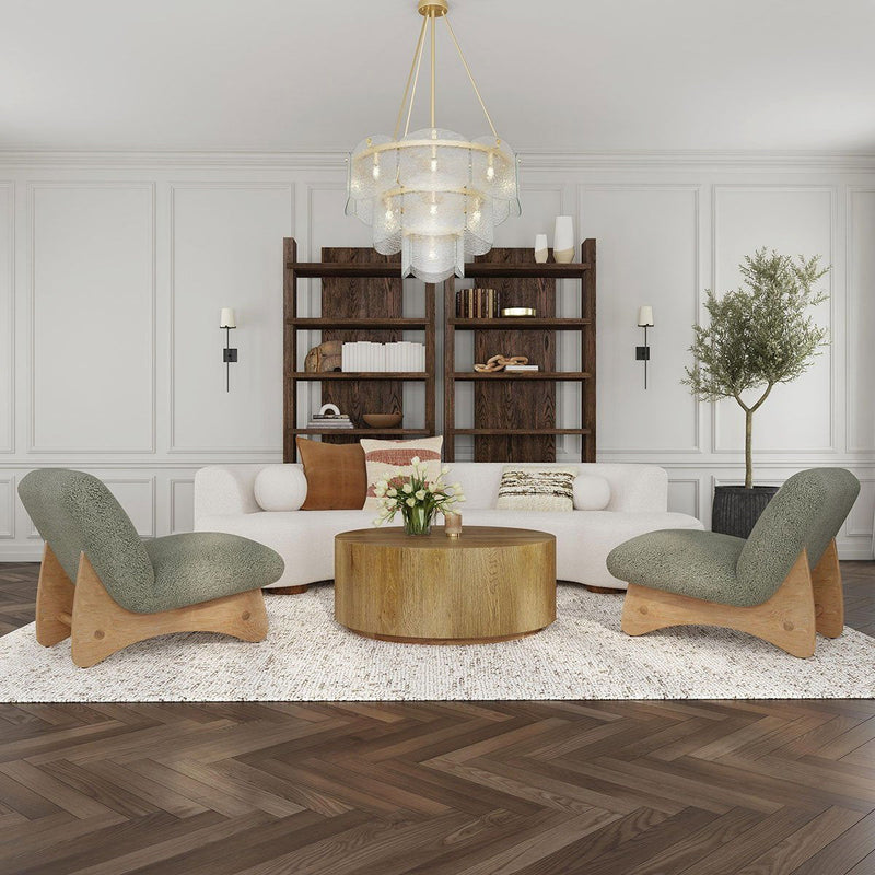 Layne - Round Coffee Table With Casters - R&R Furniture Gallery (Fountain Valley, CA)