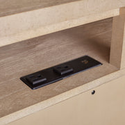 Entertainment Console With Storage - Sand - R&R Furniture Gallery (Fountain Valley, CA)