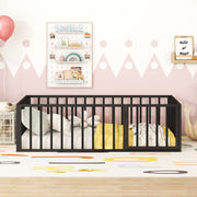 Metal Floor Bed Frame With Fence And Door - R&R Furniture Gallery (Fountain Valley, CA)