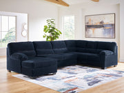 Signature Design by Ashley SimpleJoy stationary sectional sofa with plush cushions and modern design in a neutral fabric.