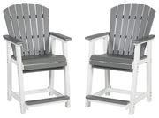 Transville - Barstool (Set of 2) - Gray / White - R&R Furniture Gallery (Fountain Valley, CA)
