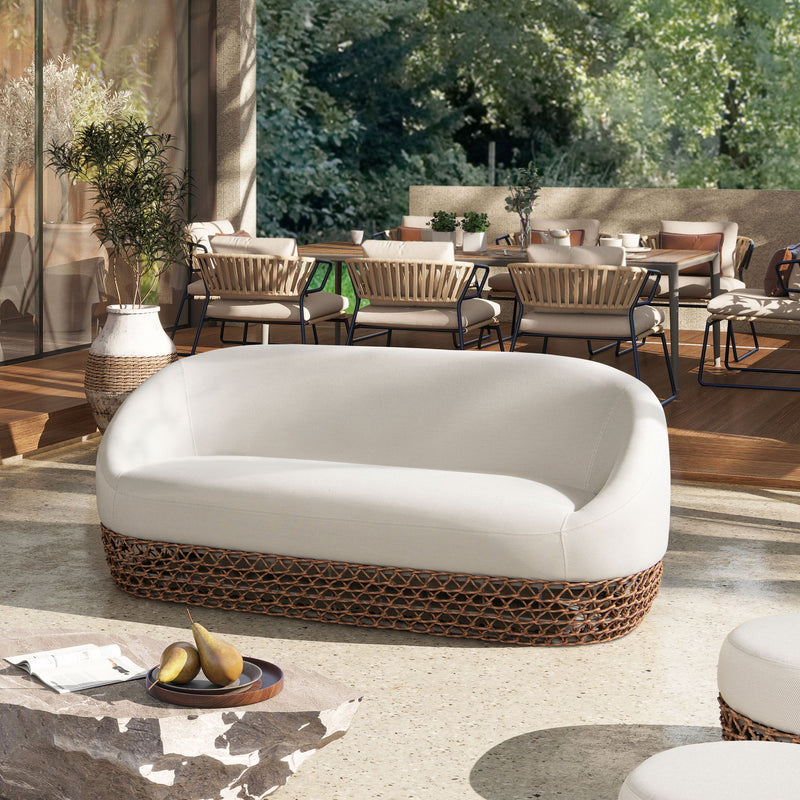 Willow - Upholstered Patio Deep Seating Sofa - R&R Furniture Gallery (Fountain Valley, CA)