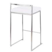 Lumi Source Fuji contemporary elegant stackable counter stool set with sleek design and modern style, perfect for kitchen or bar areas.