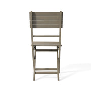 Positano - 4 Piece Foldable Chair - Gray - R&R Furniture Gallery (Fountain Valley, CA)
