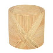 Matea - Rattan Cross Side Table - Natural - R&R Furniture Gallery (Fountain Valley, CA)