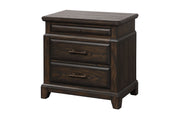 2 Drawer Nightstand Elegant Design - Mahogany - R&R Furniture Gallery (Fountain Valley, CA)