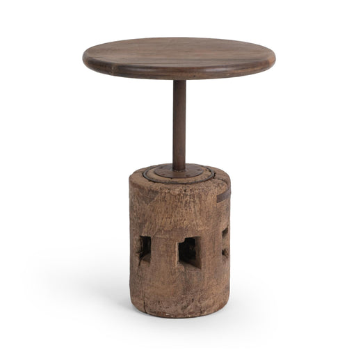 Amira - Large Round Accent Table - Dark Brown - R&R Furniture Gallery (Fountain Valley, CA)