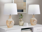 Gloria - Round Contemporary Lamp (Set of 2) - R&R Furniture Gallery (Fountain Valley, CA)