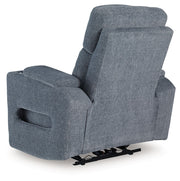 Studio Cave - Power Recliner - Steel - R&R Furniture Gallery (Fountain Valley, CA)