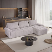 Dorcas - Sectional Sofa - Gray - R&R Furniture Gallery (Fountain Valley, CA)