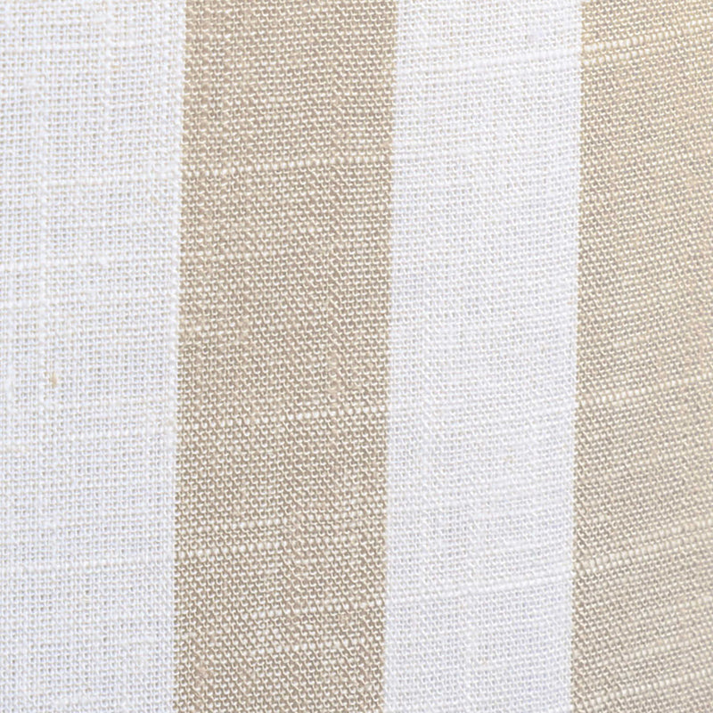Dex - Striped Linen Ottoman - R&R Furniture Gallery (Fountain Valley, CA)