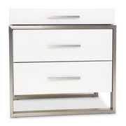 Marquee - Nightstand - Cloud White - R&R Furniture Gallery (Fountain Valley, CA)