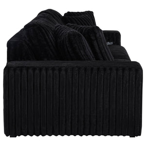 Clifford - Upholstered Dual Power Chaise Sofa - Black