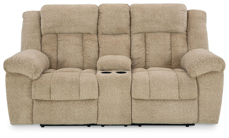 Tip-off - Power Reclining Loveseat With Console / Adj Headrest - R&R Furniture Gallery (Fountain Valley, CA)