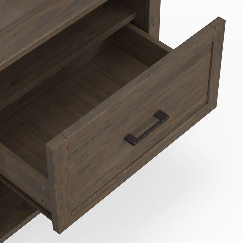Ela - Bedside Table - Smoky Brown - R&R Furniture Gallery (Fountain Valley, CA)