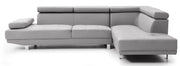 Glory Furniture Riveredge Comfort Sectional sofa with plush cushions and neutral fabric, perfect for living room comfort.