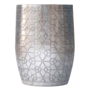 Johnsen - Geometric Pattern Accent Table - Antique Silver - R&R Furniture Gallery (Fountain Valley, CA)