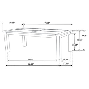 Guster - Rectangular Dining Table - Brown