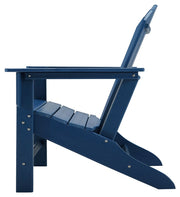 Signature Design by Ashley Sundown Treasure outdoor Adirondack arm chair with wide armrests and weather-resistant wood finish.