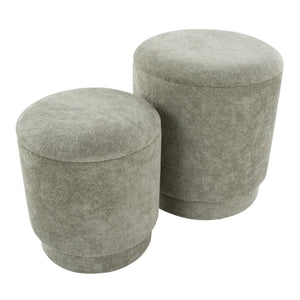 Marla - Upholste Contemporary Ottoman Set