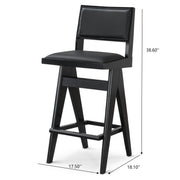 Keira - Bar Stool (Set of 2) - Black - R&R Furniture Gallery (Fountain Valley, CA)