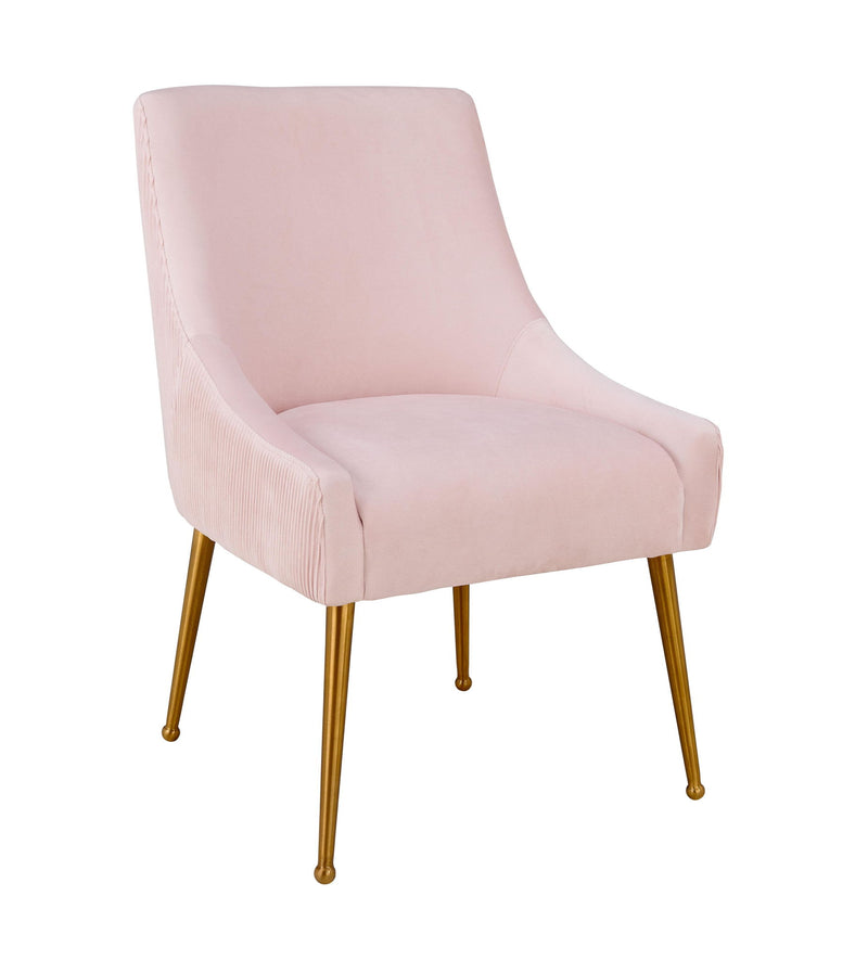 Beatrix - Pleated Velvet Side Chair - R&R Furniture Gallery (Fountain Valley, CA)