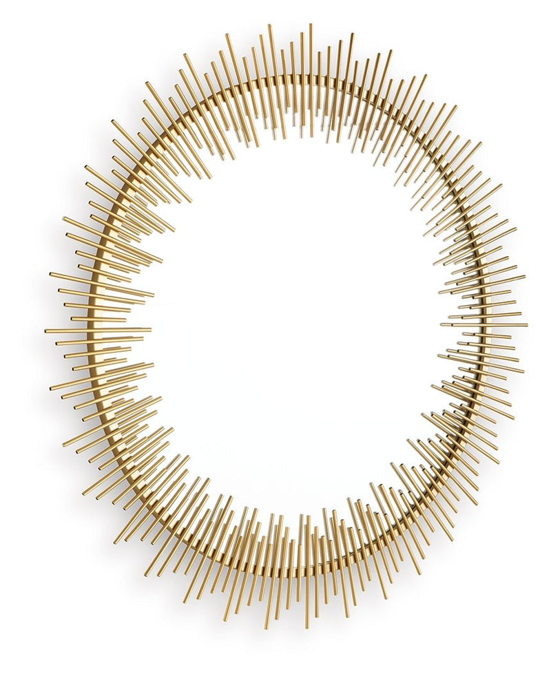 Wainport - Accent Mirror - Gold Finish - R&R Furniture Gallery (Fountain Valley, CA)