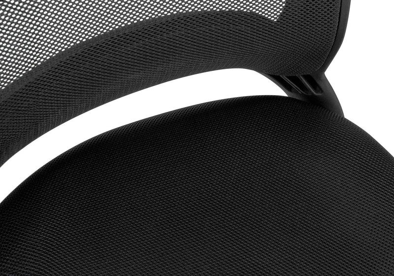 Office Chair, Adjustable Height, Swivel, Ergonomic, Armrests, Mesh - Black - R&R Furniture Gallery (Fountain Valley, CA)