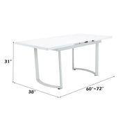 Palton - Dining Table - High Gloss White - R&R Furniture Gallery (Fountain Valley, CA)