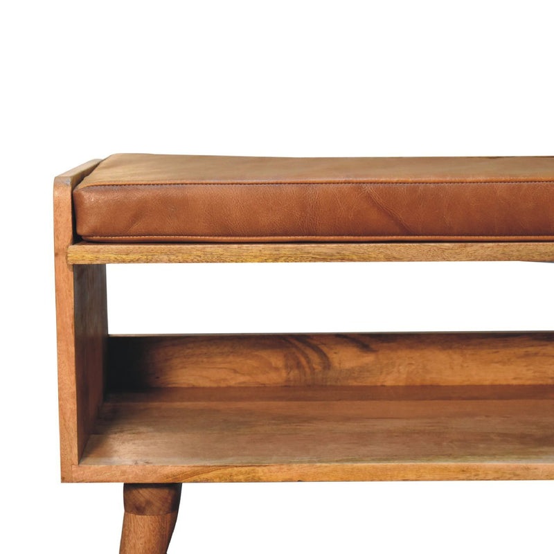 Solid Wood Bench With Upholstered Sea - R&R Furniture Gallery (Fountain Valley, CA)